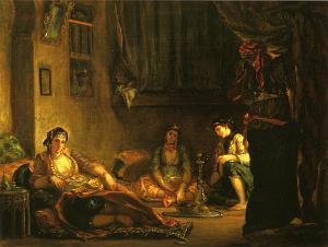 EUGENE DELACROIX-1849 FEMMES D ALGER DANS LER APPARTEMENT